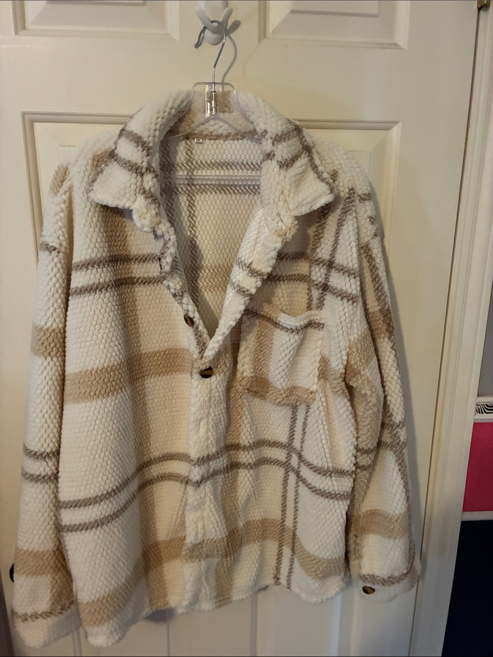 Plaid shacket - never worn